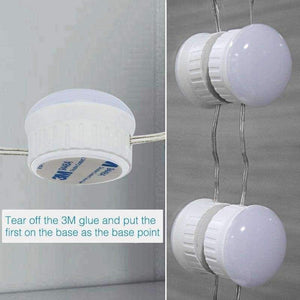 Planet Gates ZZEL ZYEL LED Vanity Mirror Lights Kit with Dimmable Light 10 Bulbs Lighting Fixture Strip for Makeup Vanity Table Set Wall Lamp