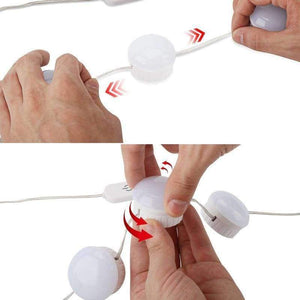 Planet Gates ZZEL ZYEL LED Vanity Mirror Lights Kit with Dimmable Light 10 Bulbs Lighting Fixture Strip for Makeup Vanity Table Set Wall Lamp