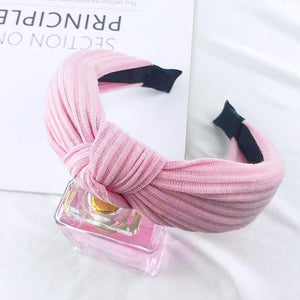 Headband Knot Hair Hoop For Women Simple Cotton Fabric Cross Pearl  Girls Hairband Hair Accessories DSFG05