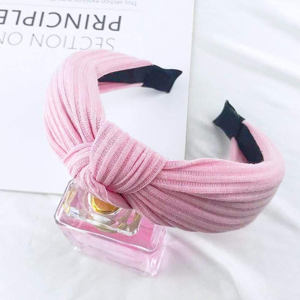 Headband Knot Hair Hoop For Women Simple Cotton Fabric Cross Pearl  Girls Hairband Hair Accessories DSFG05