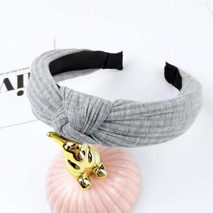 Headband Knot Hair Hoop For Women Simple Cotton Fabric Cross Pearl  Girls Hairband Hair Accessories DSFG05