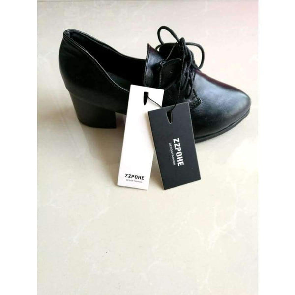 Planet Gates ZZPOHE New spring woman shoes stylish comfortable Ladies high-heeled shoes pointed retro lace wild single shoes women work shoes