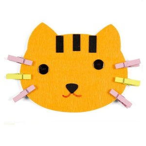 Planet Gates Cat  17.5X15cm Teaching Kindergarten Manual DIY Weave Cloth Baby Early Learning Education Toys Montessori Teaching Aids Math Toys