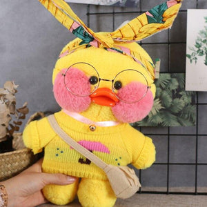 Planet Gates 30cm / 34 30cm Cartoon LaLafanfan Cafe Yellow Duck Plush Toy Stuffed Soft Kawaii Duck Doll Animal Pillow Girl Birthday Gift for Children