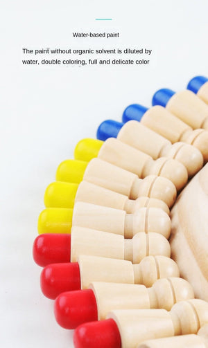 Planet Gates Kids Game Chess Wooden Memory Match Stick Fun Color Game Board Puzzles Educational Toy Cognitive Ability Learning Children Toys